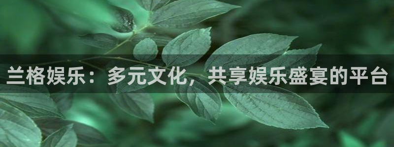 恒盛娱乐注册：兰格娱乐：多元文化，共享娱乐盛宴的平台