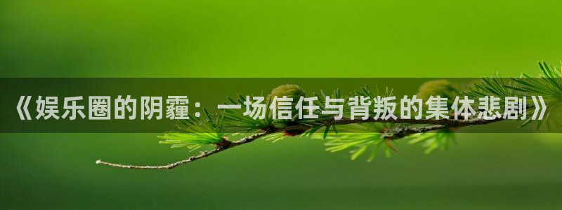 恒盛娱乐注册网页版：《娱乐圈的阴霾：一场信任与背叛的集体悲剧》
