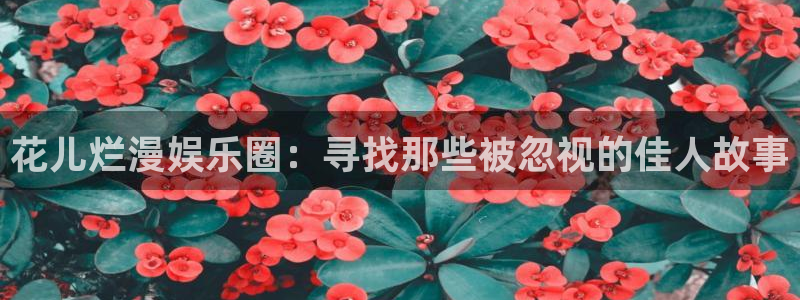 恒盛娱乐赏金女王：花儿烂漫娱乐圈：寻找那些被忽视的佳人故事